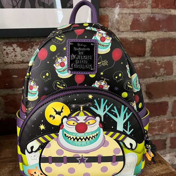 Lounge fly Handbags - Lounge fly mini backpack nightmare before Christmas clown w/the tear away face